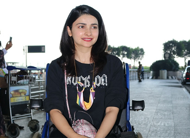 The picture is here that is why Prachi Desai was seen in a wheelchair at the airport