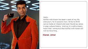 Karan Johar announces the new season of Koffee with Karan with a “Important Announcement.”