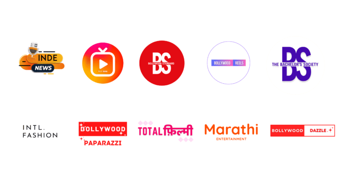 Telly Drama, Total फ़िल्मी, Bollywood Paparazzi, Bollywood Standard, Bollywood Reels, Bollywood Shorts, Inde News, Bachelors Society, INTL Fashion, Bollywood Dazzle