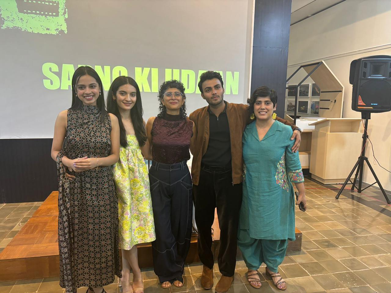 Laapataa Ladies lead cast Pratibha Ranta, Sparsh Shrivastav, and Nitanshi Goel along with director Kiran Rtao attended the Kala Ghoda Art Festival!