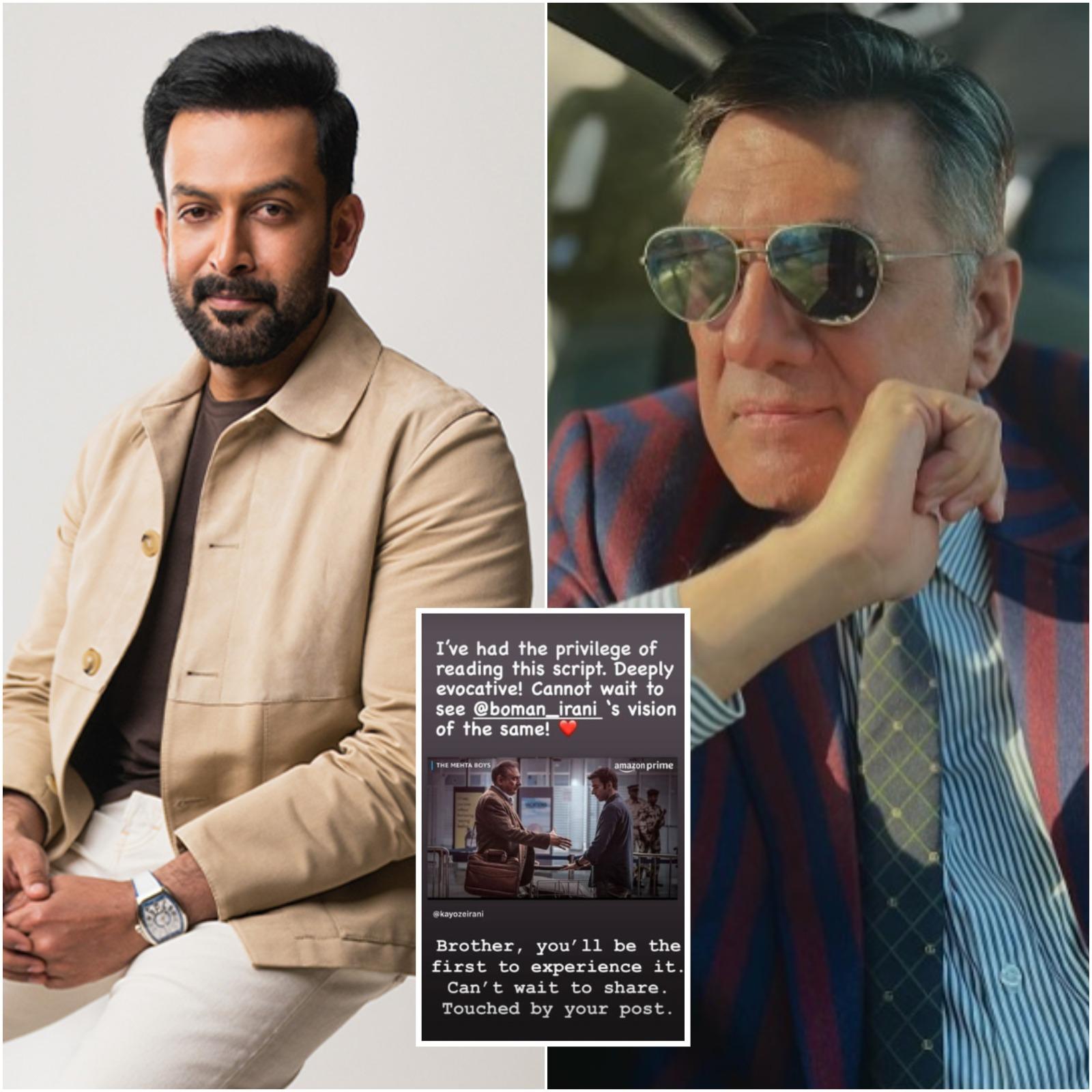 Prithviraj Sukumaran Praises Boman Irani’s ‘The Mehta Boys’ as ‘Deeply Evocative’