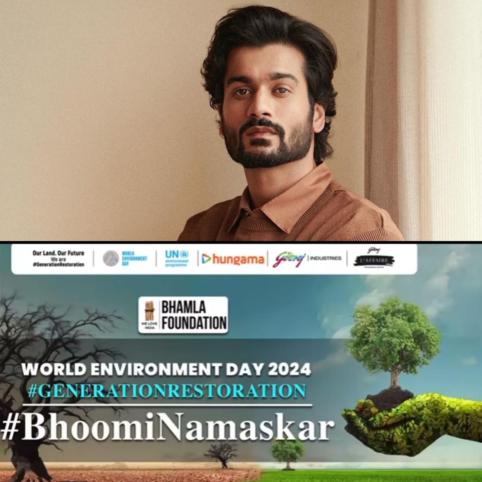 Sunny Kaushal Joins Hands with Bhamla Foundation as Goodwill Brand Ambassador for #BhoomiNamaskar Initiative – “We are the generation that can make a difference”, says the actor