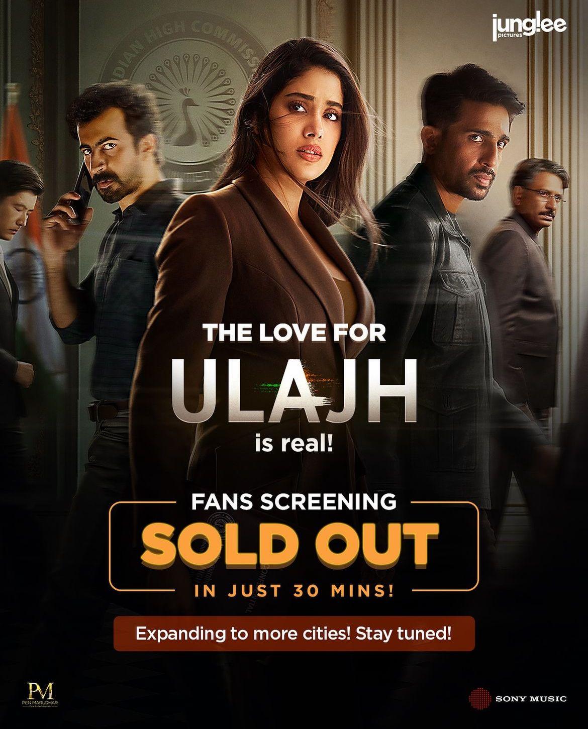 Janhvi Kapoor’s Ulajh Fan Preview screenings sold out in Just 30 Minutes