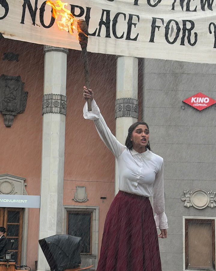 Saiee M Manjrekar’s First Look from The India House; Actress Steps into a Fierce New Avatar for the Period Drama backed by Ram Charan