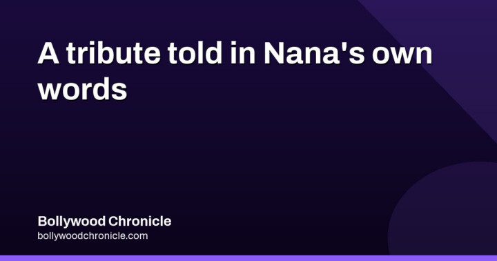 Amitabh's archive tribute to Nana Patekar
