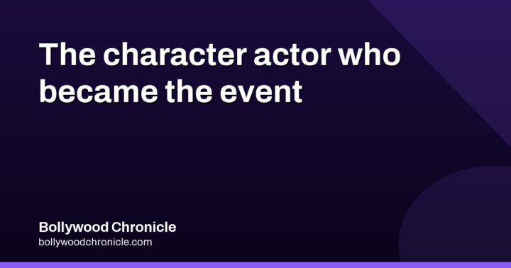 Nana Patekar, who made the character Bollywood's main event