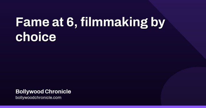 Parzaan Dastur: From Age 6 to Filmmaker