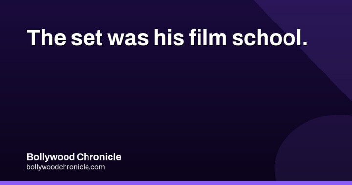 Tanuj Virwani at 12 years: no film school, just the set