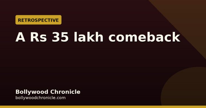 Vinod Khanna's Rs 35 lakh comeback